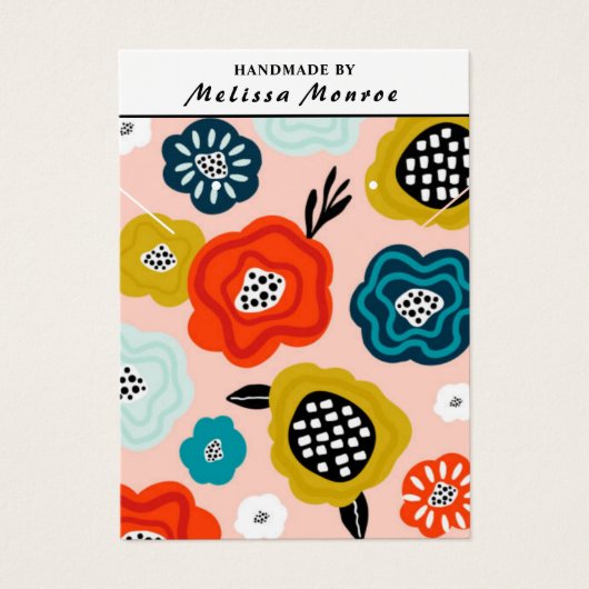 抽象芸術フラワーネックレスイヤリングジュエリーディスプレイ (正面)