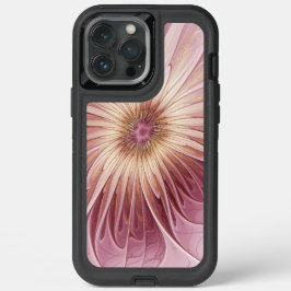 抽象芸術フラワーフラクタルアート&バーガンディの色合い