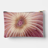 抽象芸術フラワーフラクタルアート&バーガンディの色合い アクセサリーポーチ (裏面)