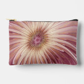 抽象芸術フラワーフラクタルアート&バーガンディの色合い アクセサリーポーチ (正面)