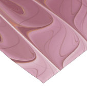 抽象芸術フラワーフラクタルアート&バーガンディの色合い ショートテーブルランナー (コーナー)