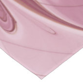 抽象芸術フラワーフラクタルアート&バーガンディの色合い テーブルクロス (アングル)