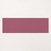 抽象芸術フラワーフラクタルアート&バーガンディの色合い ヨガマット (裏面(横))