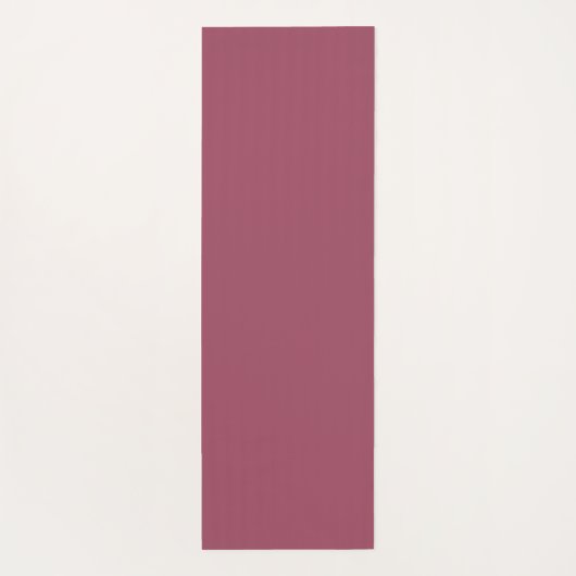 抽象芸術フラワーフラクタルアート&バーガンディの色合い ヨガマット (裏面)