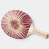 抽象芸術フラワーフラクタルアート&バーガンディの色合い 卓球ラケット (横)