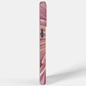 抽象芸術フラワーフラクタルアート&バーガンディの色合い Case-Mate iPhoneケース (裏面 / 右)