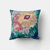 抽象芸術フラワーブーケ絵画ーズ クッション (裏面)