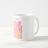 抽象芸術フラワーマザーズデイマグ コーヒーマグカップ (正面右)