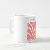 抽象芸術フラワーマザーズデイマグ コーヒーマグカップ (正面左)