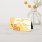 抽象芸術フラワーミックス結婚&マッチ プレイスカード (正面)