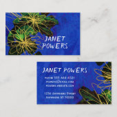 抽象芸術フラワーモダントカスタムの名刺 名刺 (正面/裏面)