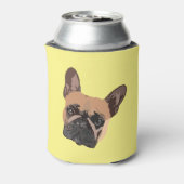 抽象芸術フランスのブルドッグクーラーボックス 缶クーラー (缶裏面)