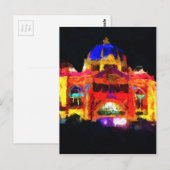 抽象芸術フリンダーズ通り駅 ポストカード (正面/裏面)