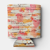 抽象芸術フリーハンドスケッチ、シームレスパターンデザイン 缶クーラー (裏面)