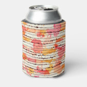 抽象芸術フリーハンドスケッチ、シームレスパターンデザイン 缶クーラー (缶裏面)