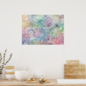 抽象芸術フリー手スケッチ水彩 ポスター (キッチン)