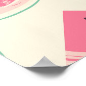 抽象芸術フルーツのシームレスなパターン。クリエイティブカラフル ポスター (角)