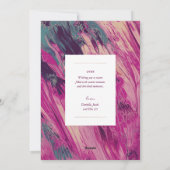 抽象芸術フレームメリークリスマスフォト シーズンカード (裏面)