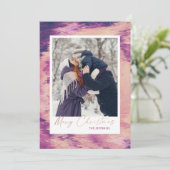 抽象芸術フレームメリークリスマスフォト シーズンカード (スタンド正面)