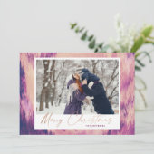 抽象芸術フレームメリークリスマス2写真 シーズンカード (スタンド正面)