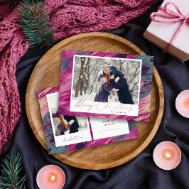 抽象芸術フレームメリークリスマス2写真 シーズンカード