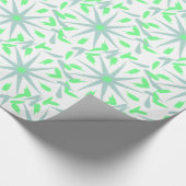 抽象芸術フロザー形状シームレスパターン ラッピングペーパー (角)