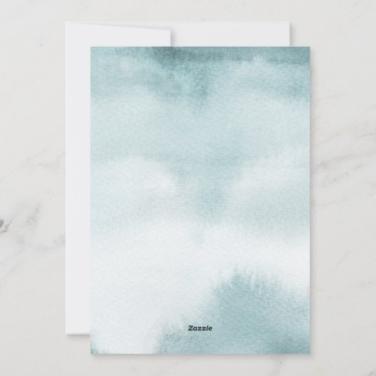 抽象芸術フロストモダンホリデーフォトカード シーズンカード (裏面)