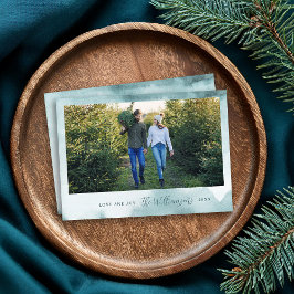 抽象芸術フロストモダンホリデーフォトカード シーズンカード