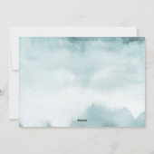 抽象芸術フロストモダンホリデーフォトカード シーズンカード (裏面)