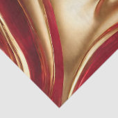 抽象芸術フローアートレッドと金ゴールド- 薄葉紙 (詳細)