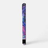抽象芸術フローカラーのカスタマイズ iPhoneケース (左側面)