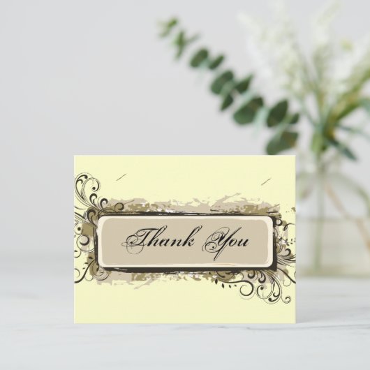 抽象芸術フローラありがとう ポストカード (スタンド正面)