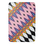 抽象芸術フローラお祝い バスマット (正面縦)