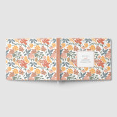 抽象芸術フローラと鳥の中世紀半モダンば結婚 ゲストブック (全面)