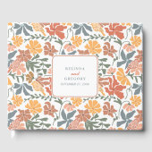 抽象芸術フローラと鳥の中世紀半モダンば結婚 ゲストブック (正面)