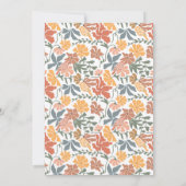 抽象芸術フローラと鳥ミッドセンチュリーバースデーパーティー 招待状 (裏面)