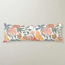 抽象芸術フローラと鳥ミッドセンチュリーパタモダンーン ボディピロー