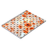 抽象芸術フローラのシームレスなパターン ノートブック (左側)