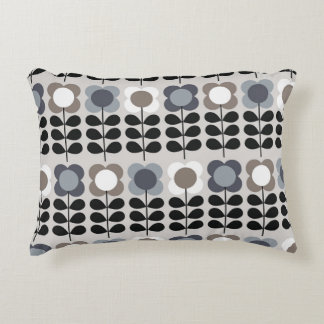抽象芸術フローラのシームレスなパターン。北欧スタイル。ビ アクセントクッション