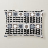 抽象芸術フローラのシームレスなパターン。北欧スタイル。ビ アクセントクッション (裏面)