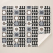 抽象芸術フローラのシームレスなパターン。北欧スタイル。ビ シェルパブランケット (正面(横))