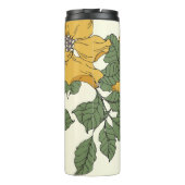 抽象芸術フローラの優雅さ、シームレスな背景 タンブラー (裏面)