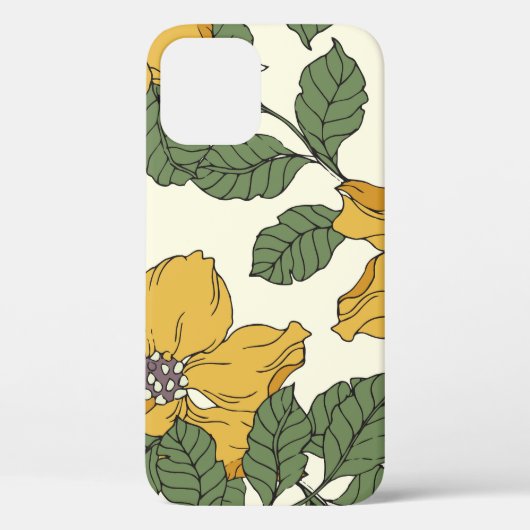 抽象芸術フローラの優雅さ、シームレスな背景 Case-Mate iPhoneケース (裏面)