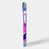 抽象芸術フローラの喜び – 紫と灰色 Case-Mate iPhoneケース (裏面 / 左)