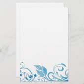 抽象芸術フローラひな形 便箋 (正面/裏面)