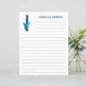 抽象芸術フローラアルファベットライン紙 (スタンド正面)