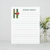 抽象芸術フローラアルファベットライン紙 (スタンド正面)