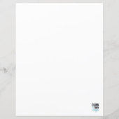 抽象芸術フローラアルファベットライン紙 (裏面)