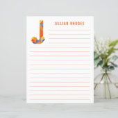 抽象芸術フローラアルファベットライン紙 (スタンド正面)