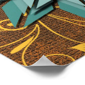 抽象芸術フローラアース音ポスター ポスター (角)